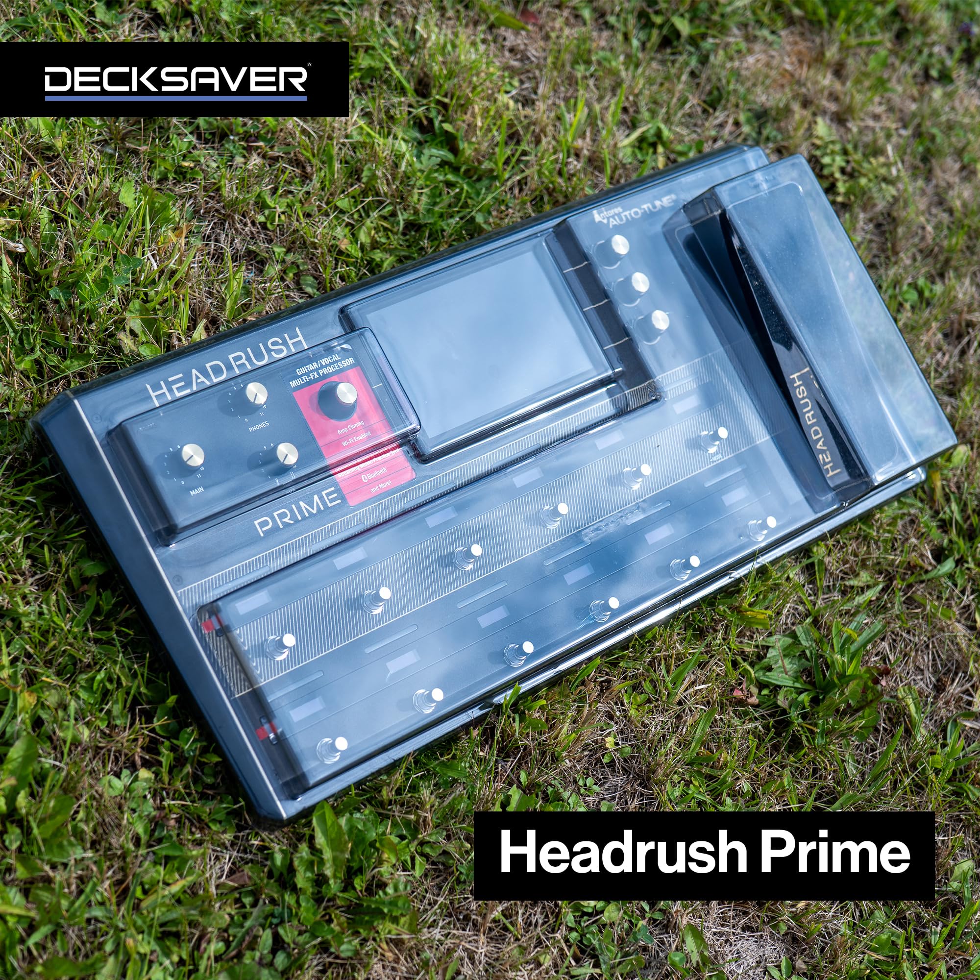 Decksaver Super Strong Polycarbonate Custom Fit Cover Compatible with Headrush Prime Multi-Effects Processor Pedal, Guitar FX Pedal Cover for Travel and Everyday Protection
