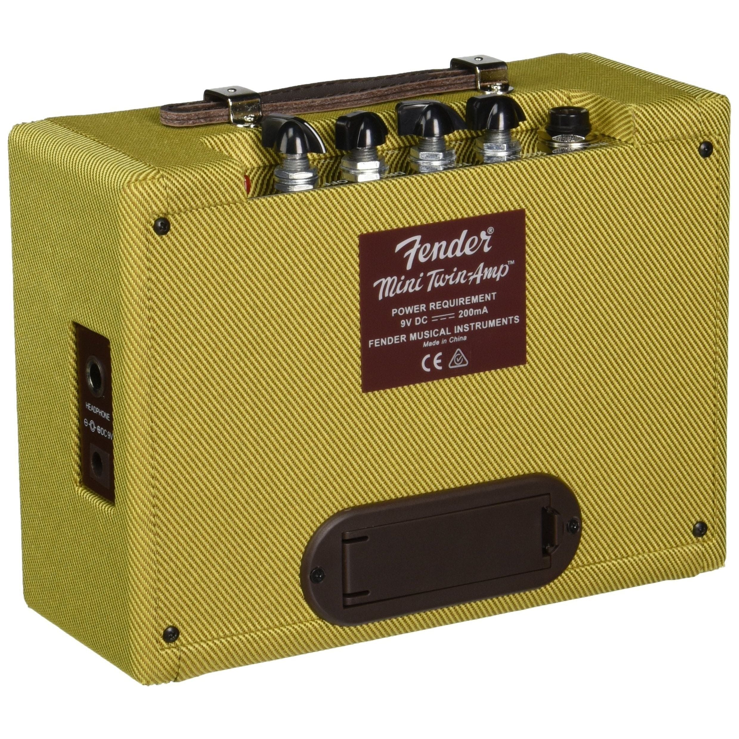 Fender Mini Deluxe Electric Guitar Amp, Portable Guitar Amp, 3 Watts, with 2-Year Warranty 7.48Dx11.42Wx3.54H Inches, Black