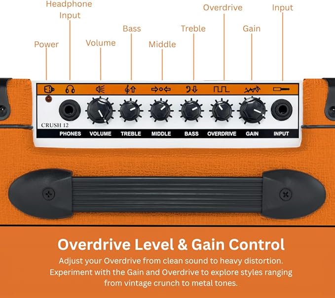 Orange Amps Electric Guitar Power Amplifier, (Crush12)