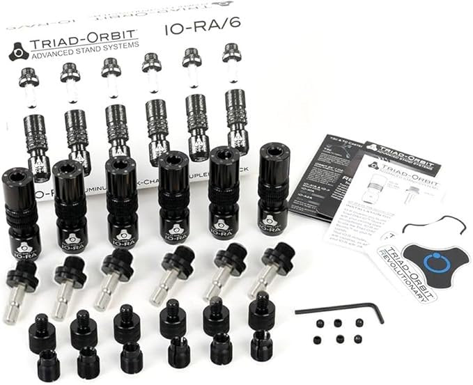 IO-RA/6 - IO Retrofit Quick-Change Coupler, Aluminum, 6-Pack