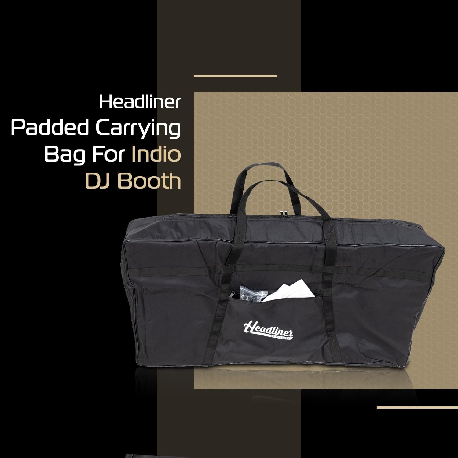 Headliner Padded Carrying Bag for Indio DJ Booth - Premium Carry on Bag with Large Outside Pockets, Padded Protection, and Lightweight Design - Safeguard Your DJ Equipment on the Go