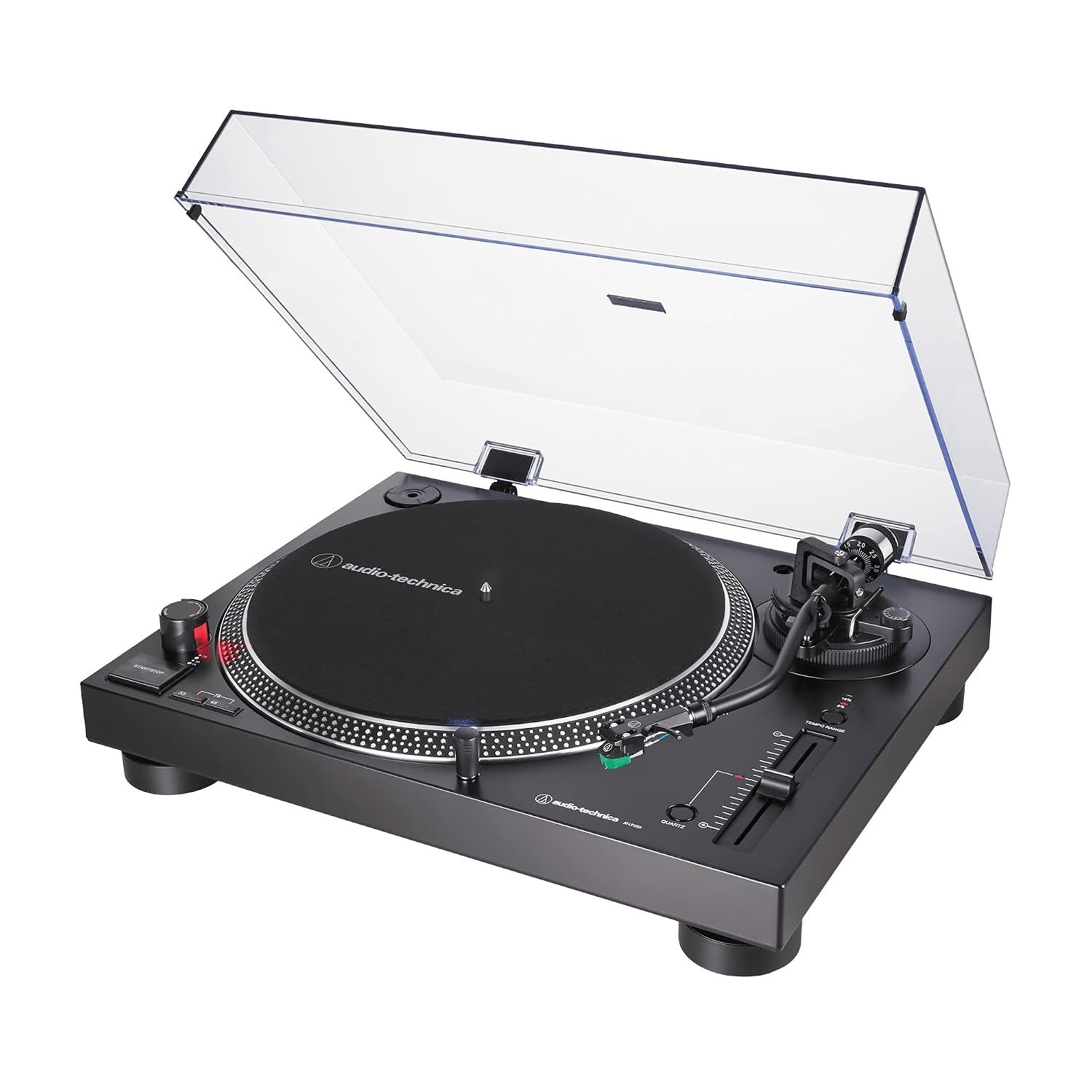 Audio-Technica AT-LP120XUSB-BK Direct-Drive Turntable (Analog & USB), Fully Manual, Hi-Fi, 3 Speed, Convert Vinyl to Digital, Anti-Skate and Variable Pitch Control, Black