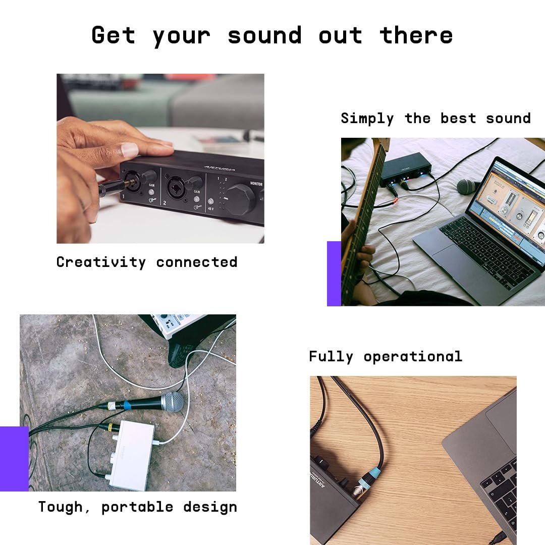 Arturia MiniFuse Series USB Audio Interfaces with Creative Software for Recording, Production, and Podcasting