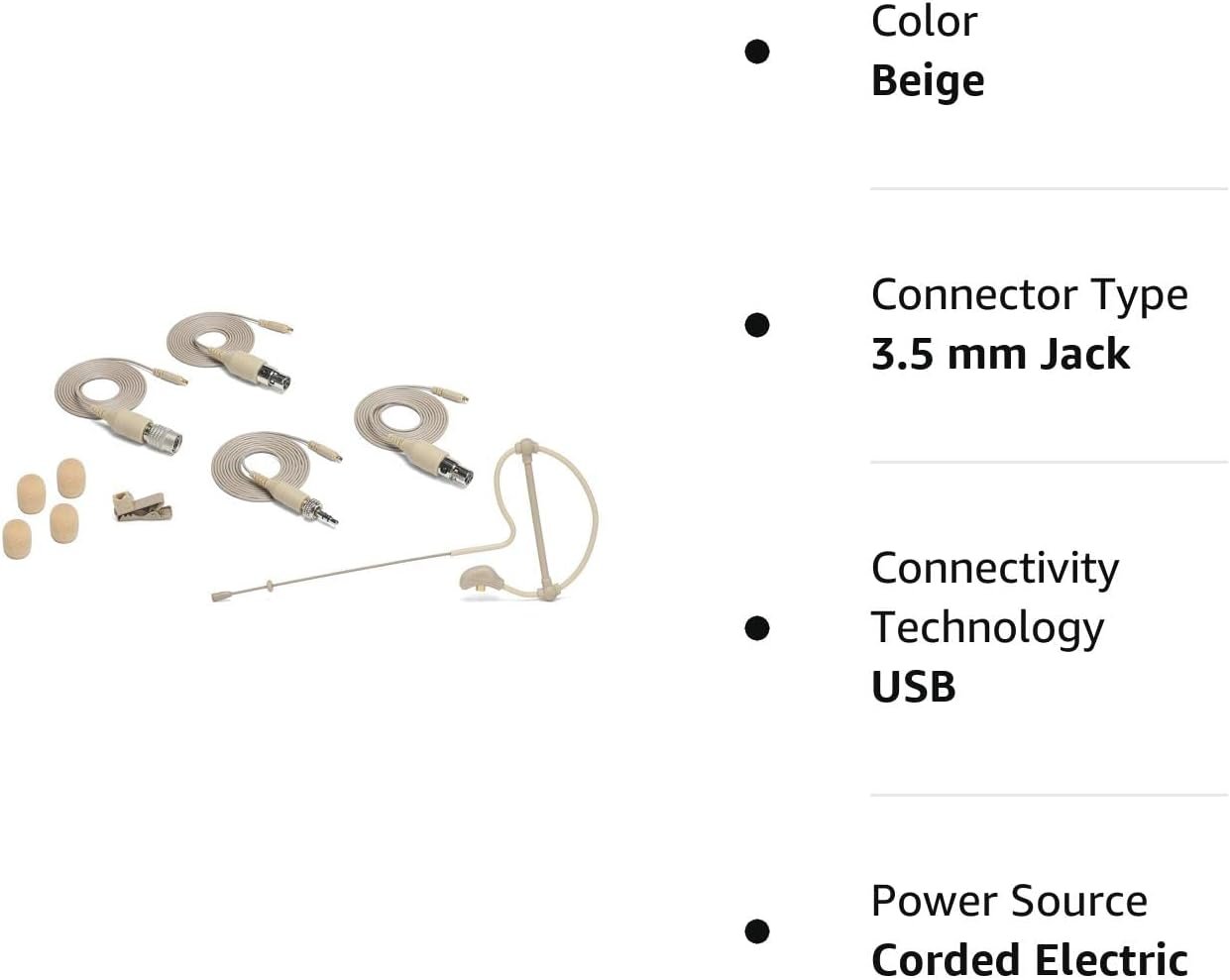 SAMSON SE60x Unidirectional Earset Microphone w/Miniature Condenser Capsule