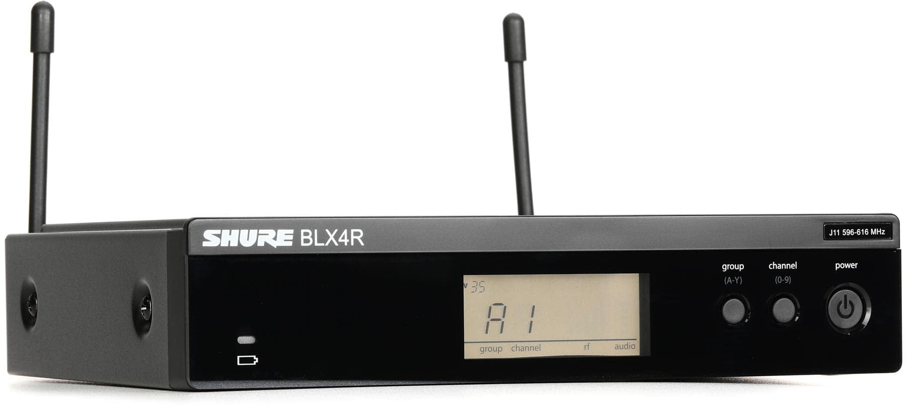 Shure BLX4R Single Channel Rack Mount Receiver - for use with BLX Wireless Systems, Transmitter Sold Separately | J11 Band (BLX4R=-J11)