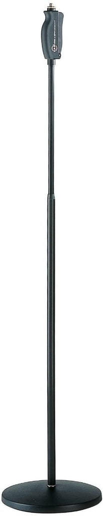 K&M König & Meyer One-Hand Microphone Stand – Soft-Touch Clutch, Adjustable Height