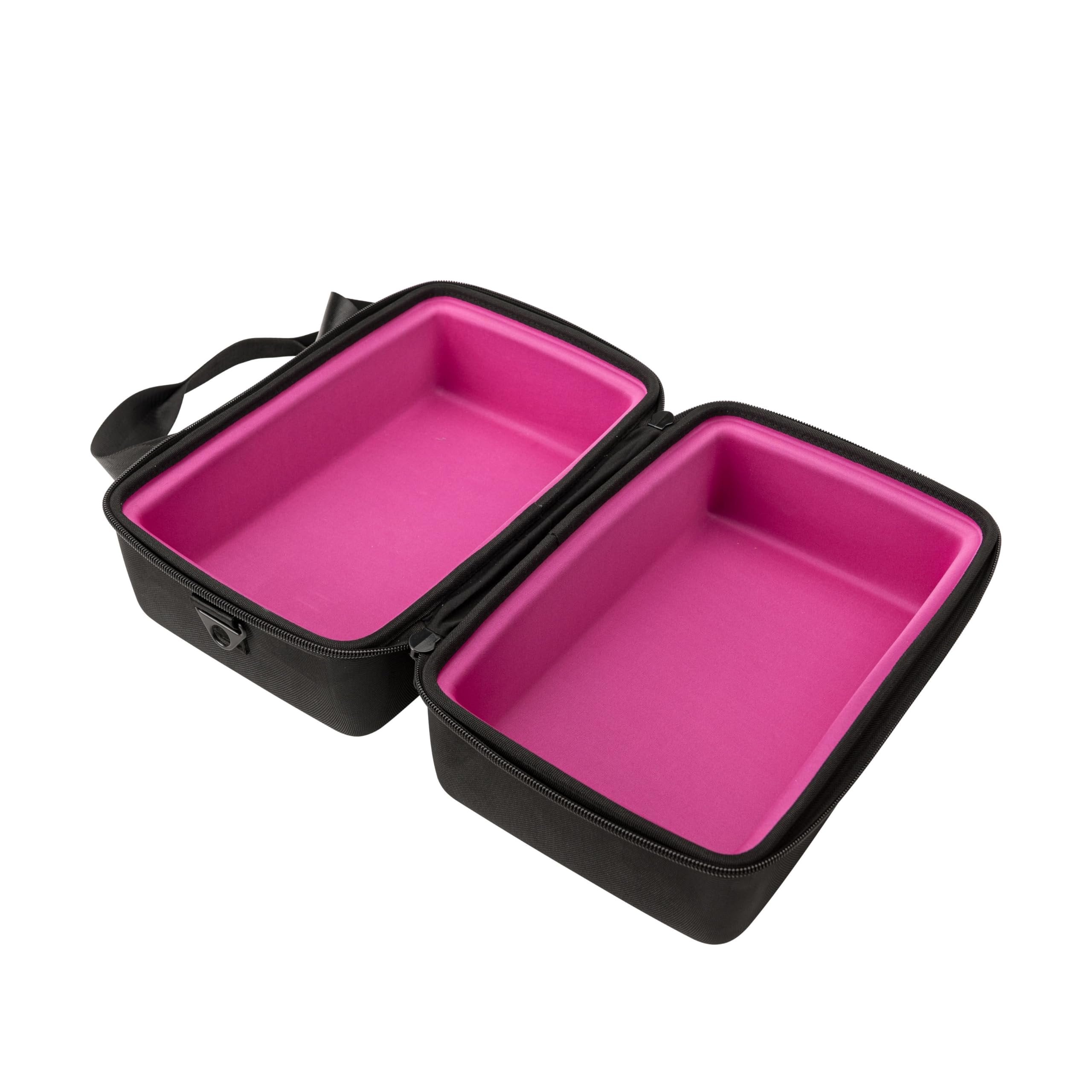 Magma 45 Sandwich Record Bag, Black/Pink, Fits up to 150 Records, Sandwich