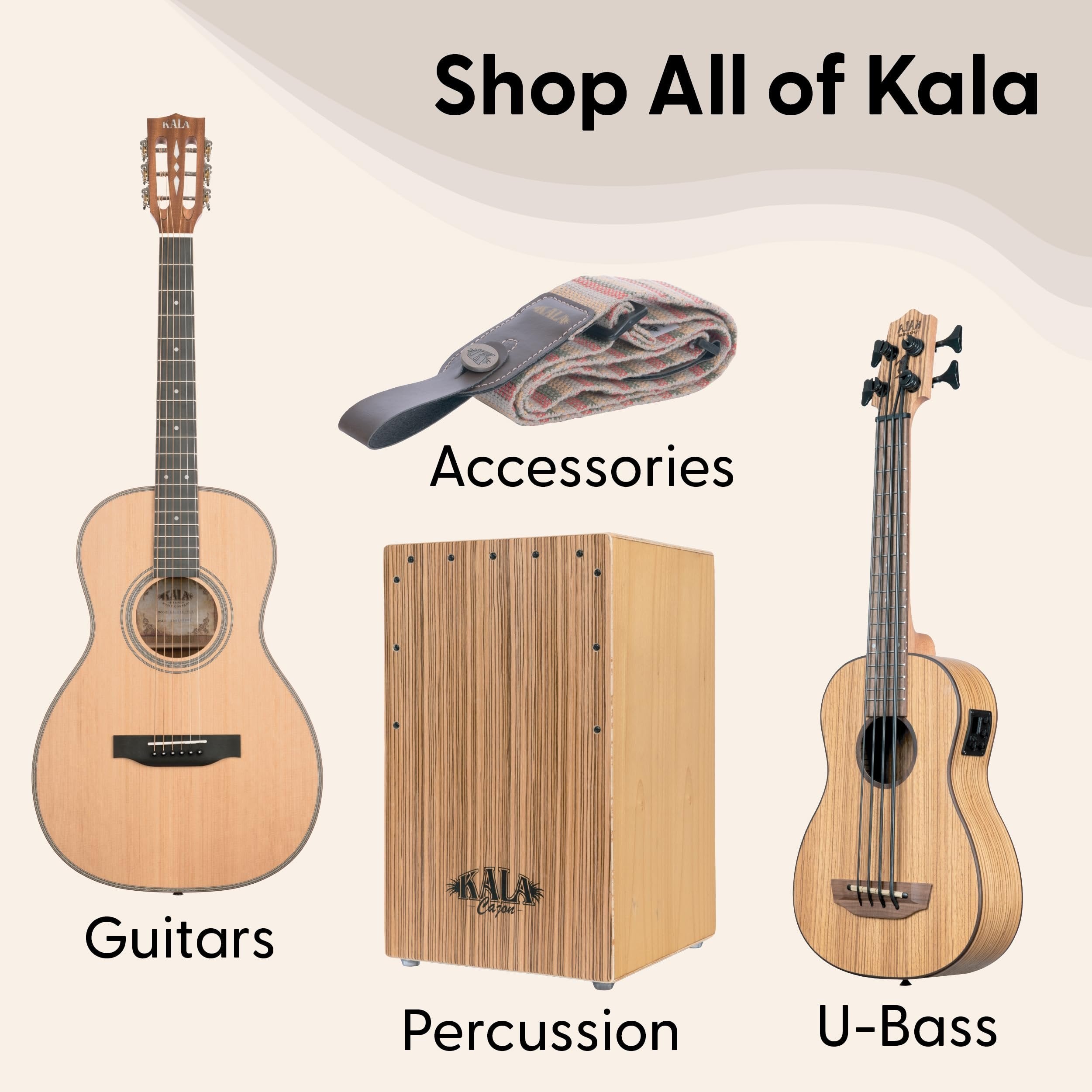 Kala Recycled Soprano Waterman Ukulele Durable, Travel-Ready Instrument