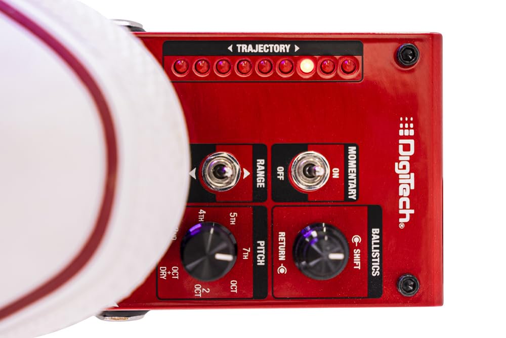 Digitech Mini Guitar Pitch Effect Pedal, Red (WHAMMY RICOCHET)