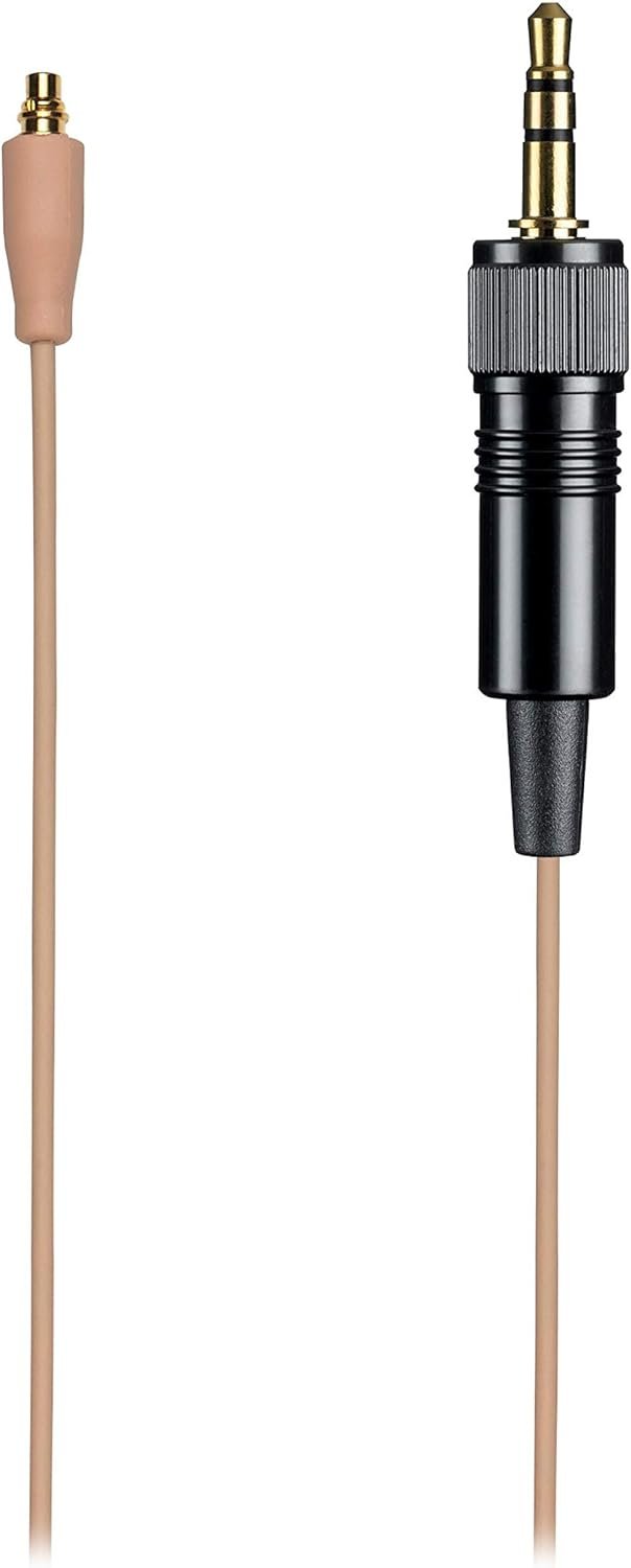 Audio-Technica BP892xCLM3-TH Compatible with Sennheiser, Omnidirectional Earset with Detachable Cable, Locking 3.5mm Connector, Beige
