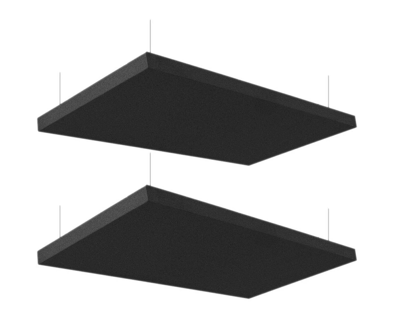 Primacoustic 1.5 inch Nimbus 2 x 4 foot Acoustic Ceiling Cloud Panel - Black (2-pack)