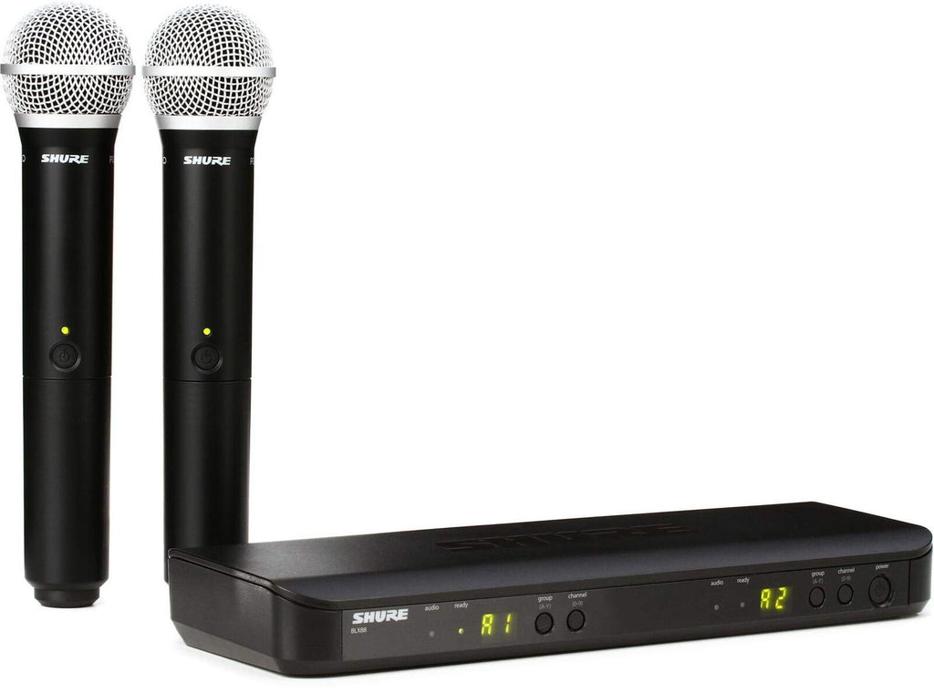 Shure BLX288/PG58 UHF Wireless Microphone System - Perfect for Church, Karaok...