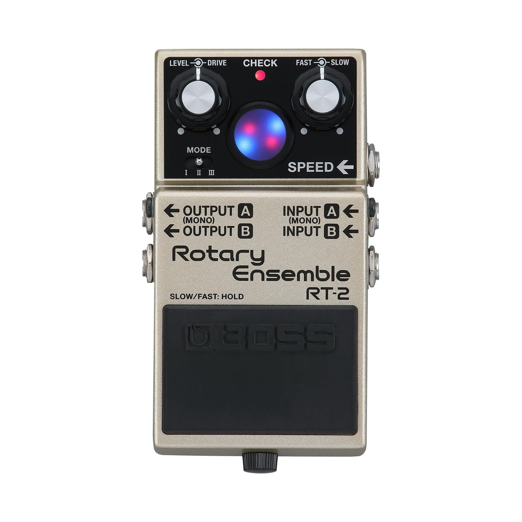 BOSS RT-2 | Compact Rotary Ensemble Pedal | Authentic Rotary Speaker Sounds | Tailored for Guitars & Keyboards | 3 Versatile Modes | Multiple Mod FX in One | Expanded I/O Features