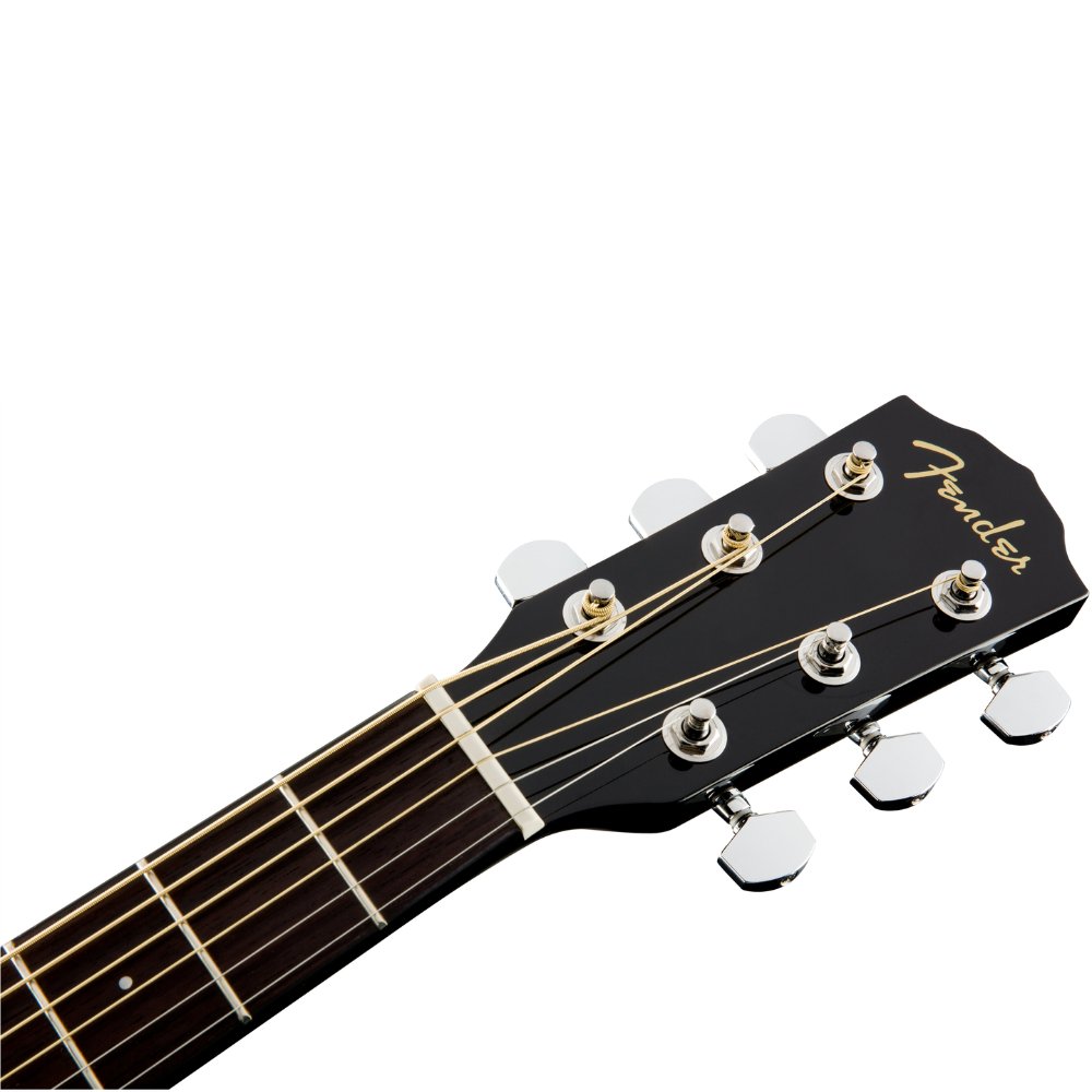 Fender CC-60SCE Concert Acoustic Guitar, Walnut Fingerboard, Black, 0970153006