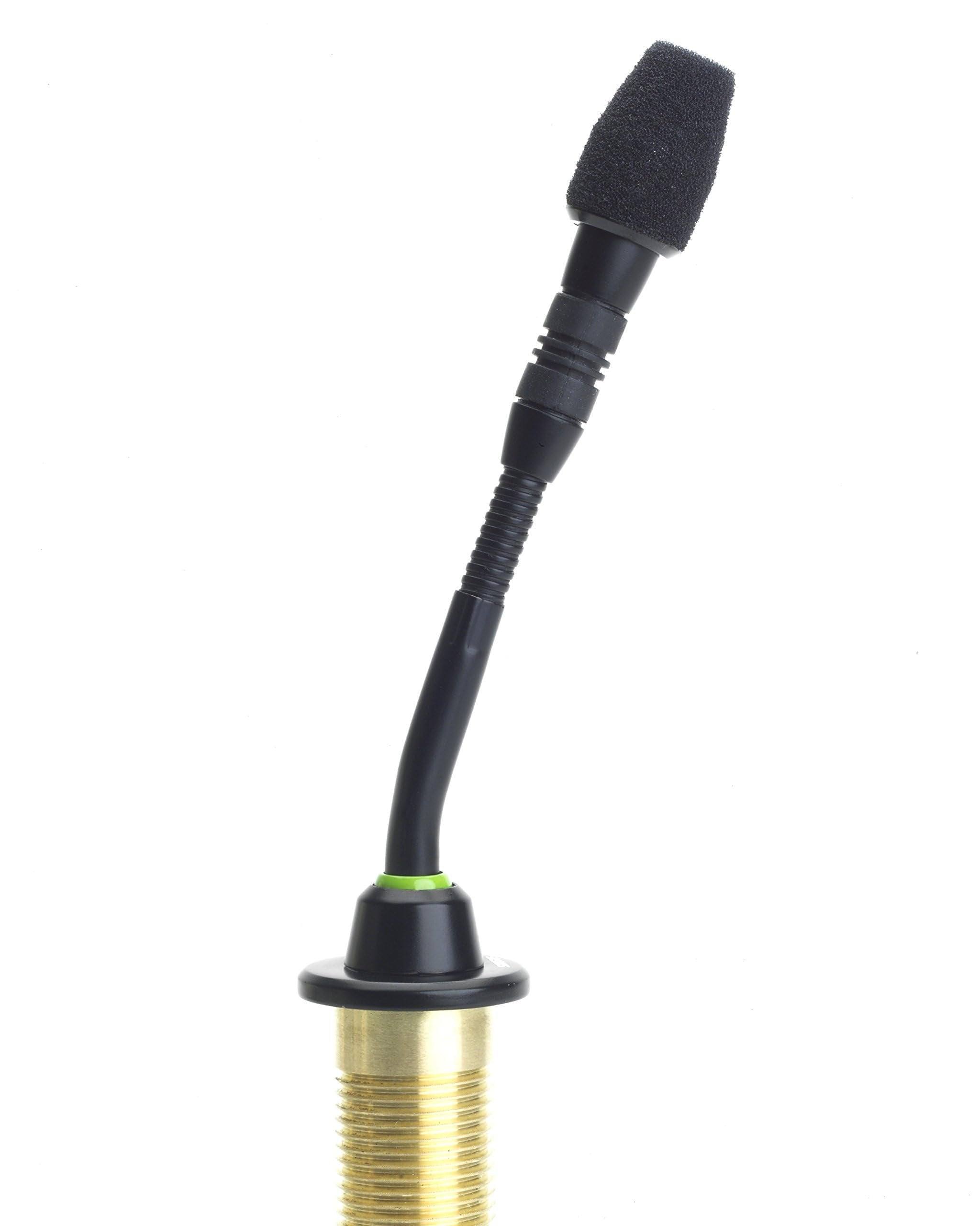 Shure MX418D/C Cardioid Condenser Microphone, 18" Gooseneck, Includes Desktop Base with 10' Cable, Logic Functions, Programmable Switch, LED Indicator, Snap-Fit Foam Windscreen