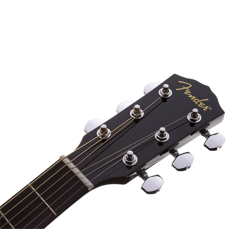 Fender CD-60 Dreadnought Acoustic Guitar V3 with Case, Walnut Fingerboard, Black, 0970110206