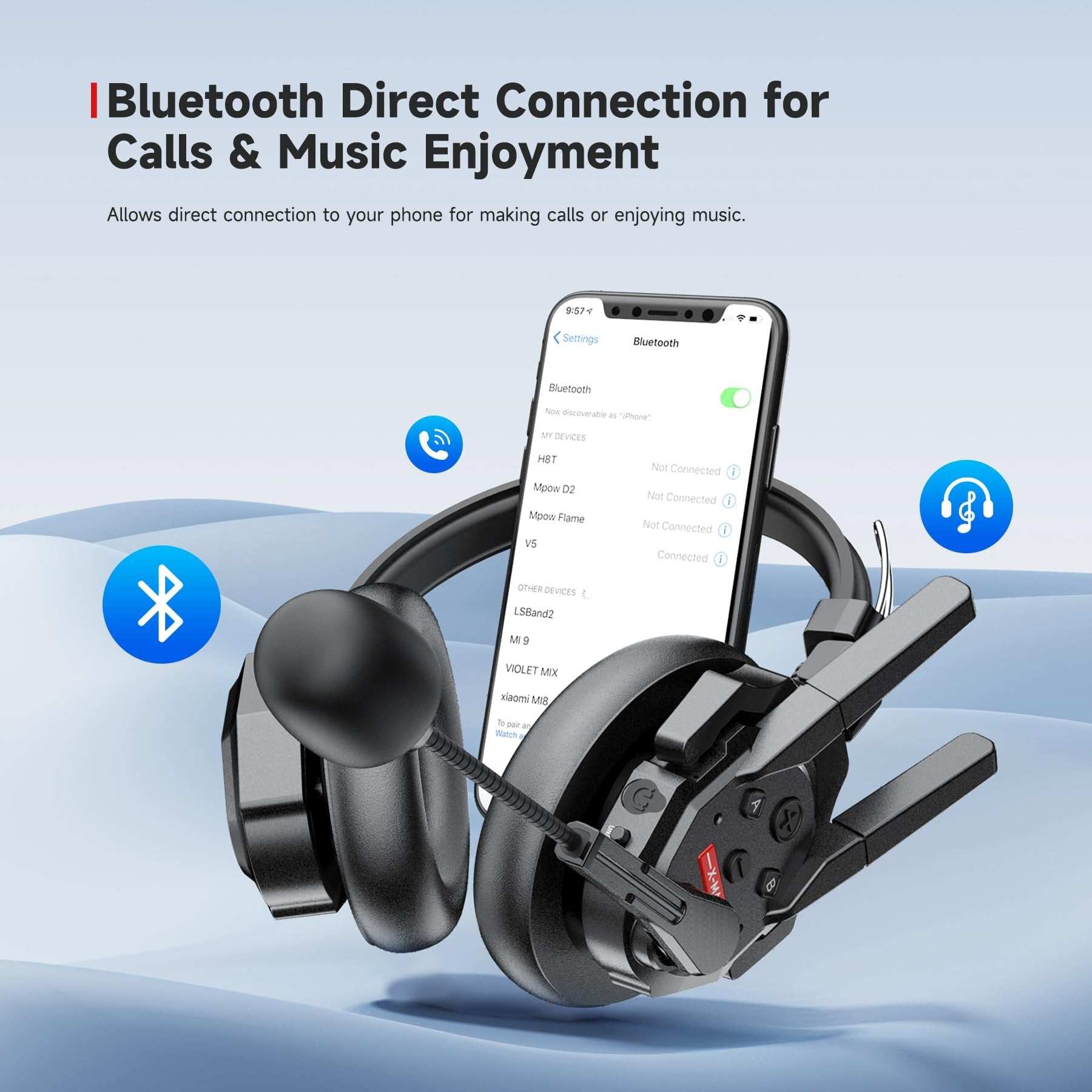 SYNCO Xtalk XMax2 Full-Duplex Wireless Intercom System with 2 Double-Ear Headsets (2.4 GHz) Random Master Device Design for Team Communication,Movie Shoot,Live Show Stage Performance