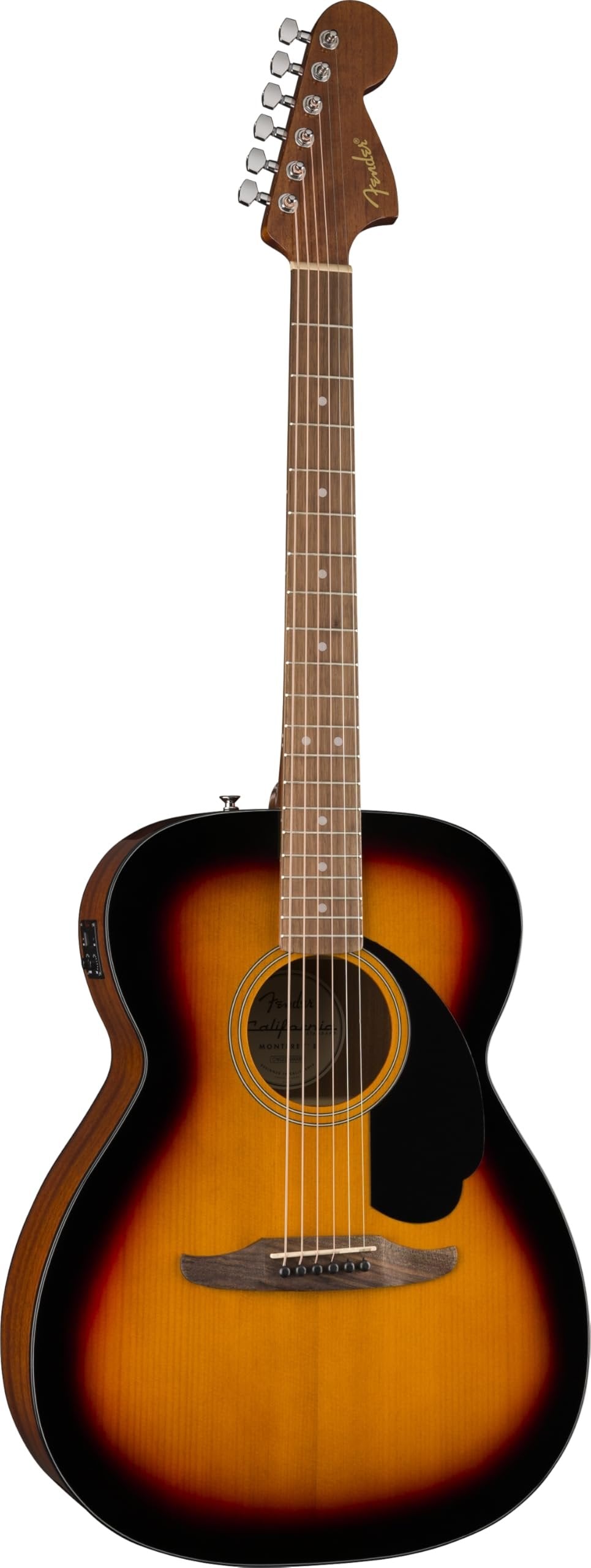 California Standard Monterey E, Spruce Top, Black Pickguard, 3-Color Sunburst