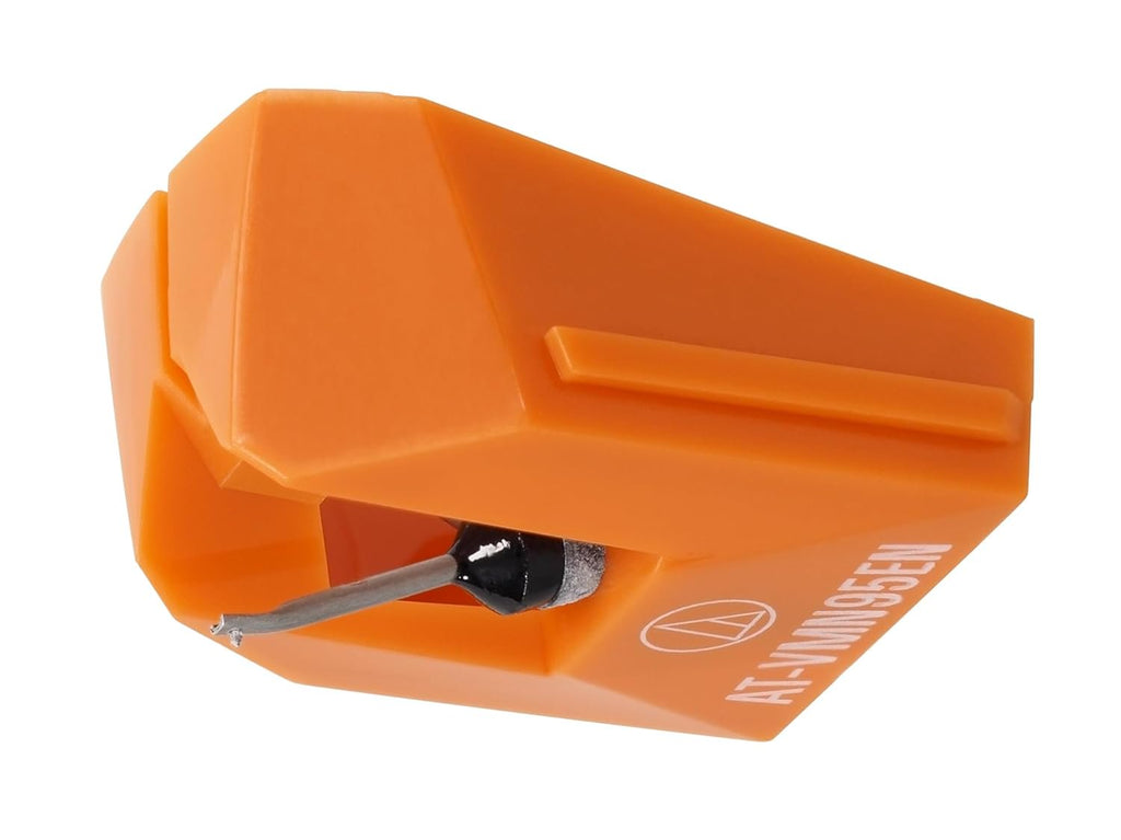 Audio-Technica AT-VMN95EN Elliptical Replacement Turntable Stylus Orange 0.3 x 0.7 mil Nude Round Shank