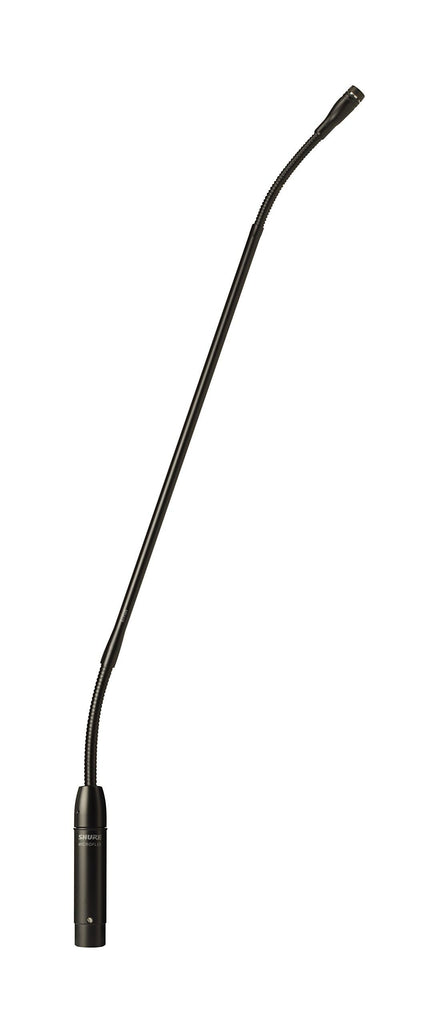 Shure Microflex MX418SE/C Cardioid Condenser Microphone, 18 Gooseneck with in-Line Preamp, Shock & Flange Mount, 10' Side- (or Bottom-) Exit Cable, Snap-Fit Foam Windscreen