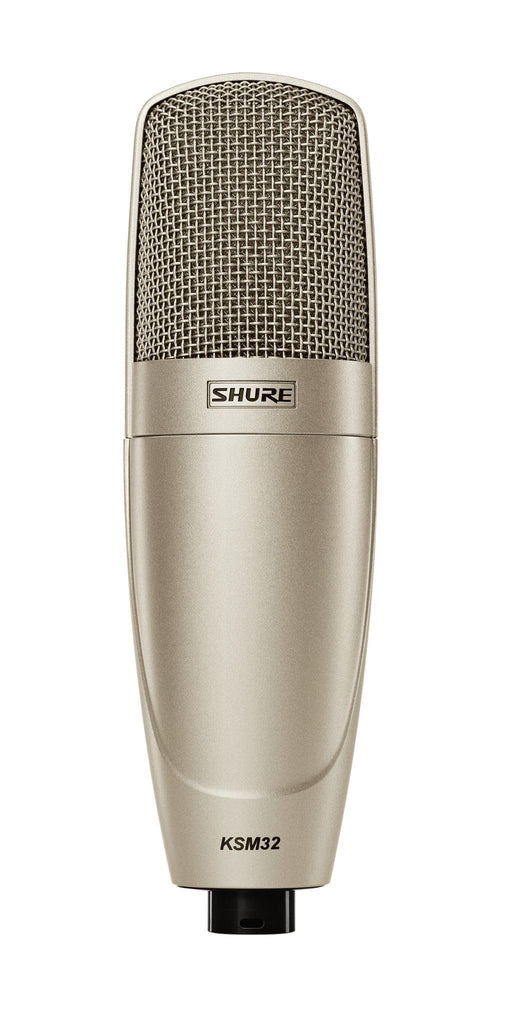 Shure KSM32 Cardioid Condenser Microphone - Embossed Single-Diaphragm Side-Address Mic with Extended Frequency Response for Highly Critical Studio Recording and Live Sound Productions - Champagne