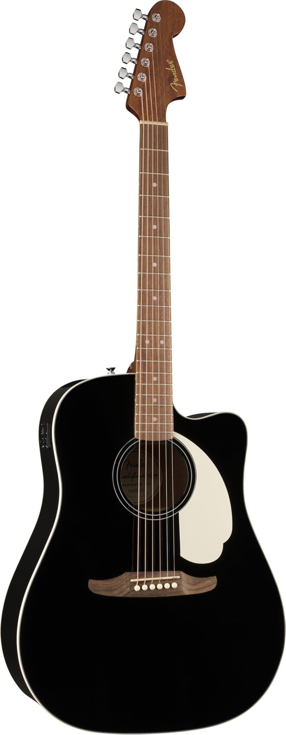 California Standard Redondo CE, Spruce Top, Ivory Pickguard, Black