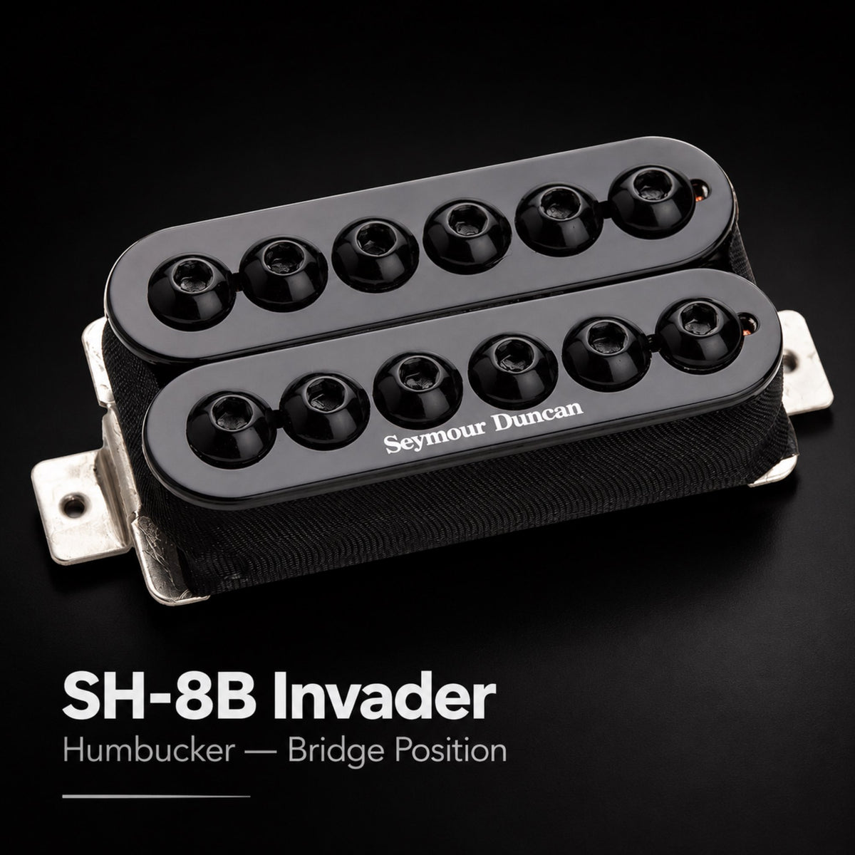 Seymour Duncan SH-8B Invader Humbucker - Electric Guitar Bridge Pickup, Perfect for Hard Rock and Heavy Metal