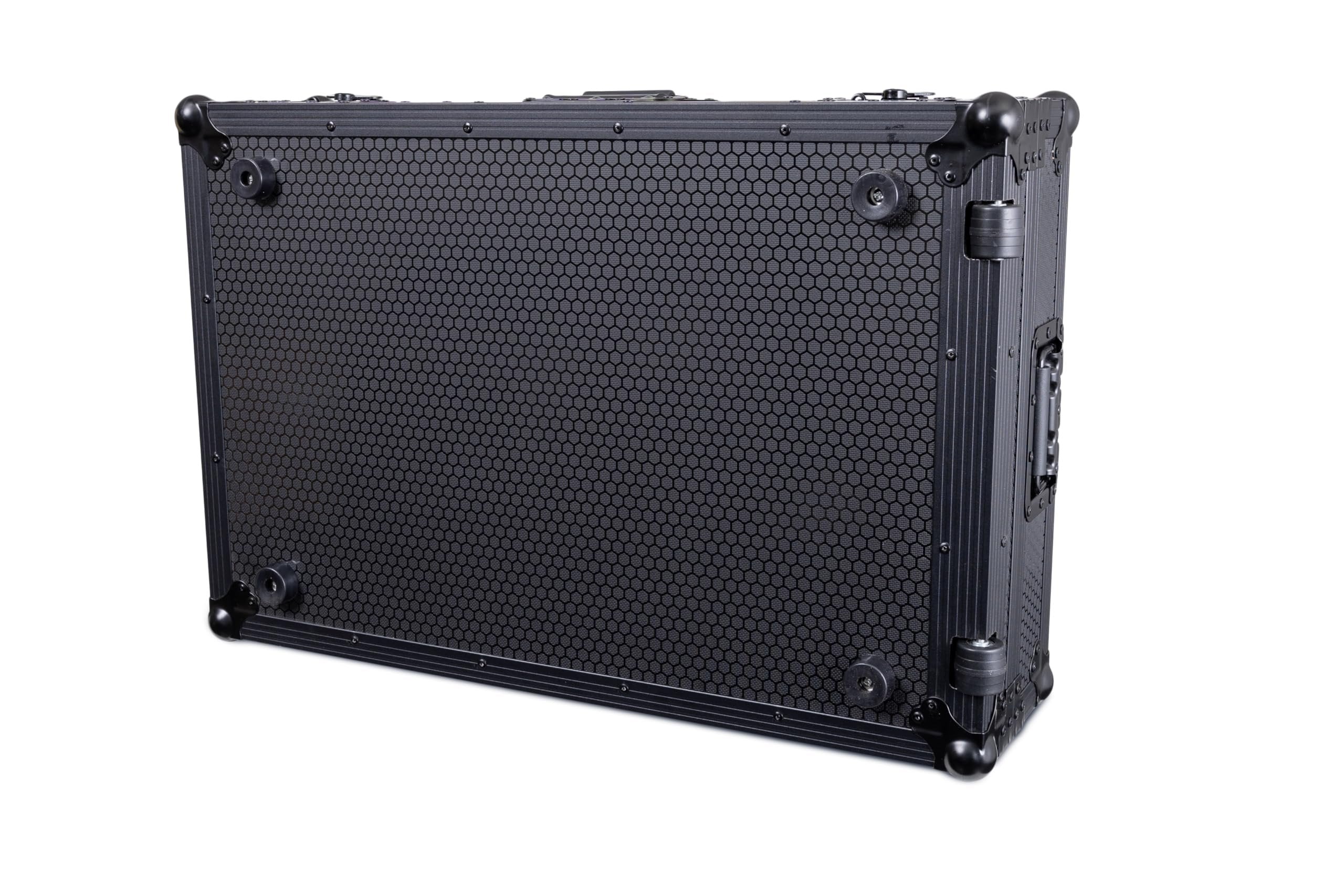 Headliner Pitch Black Low Profile Flight Case with Wheels Compatible with AlphaTheta XDJ-AZ All-in-One DJ System; Custom Fit All-Black DJ Controller Case, Rugged Design - Ideal for DJs On the Road