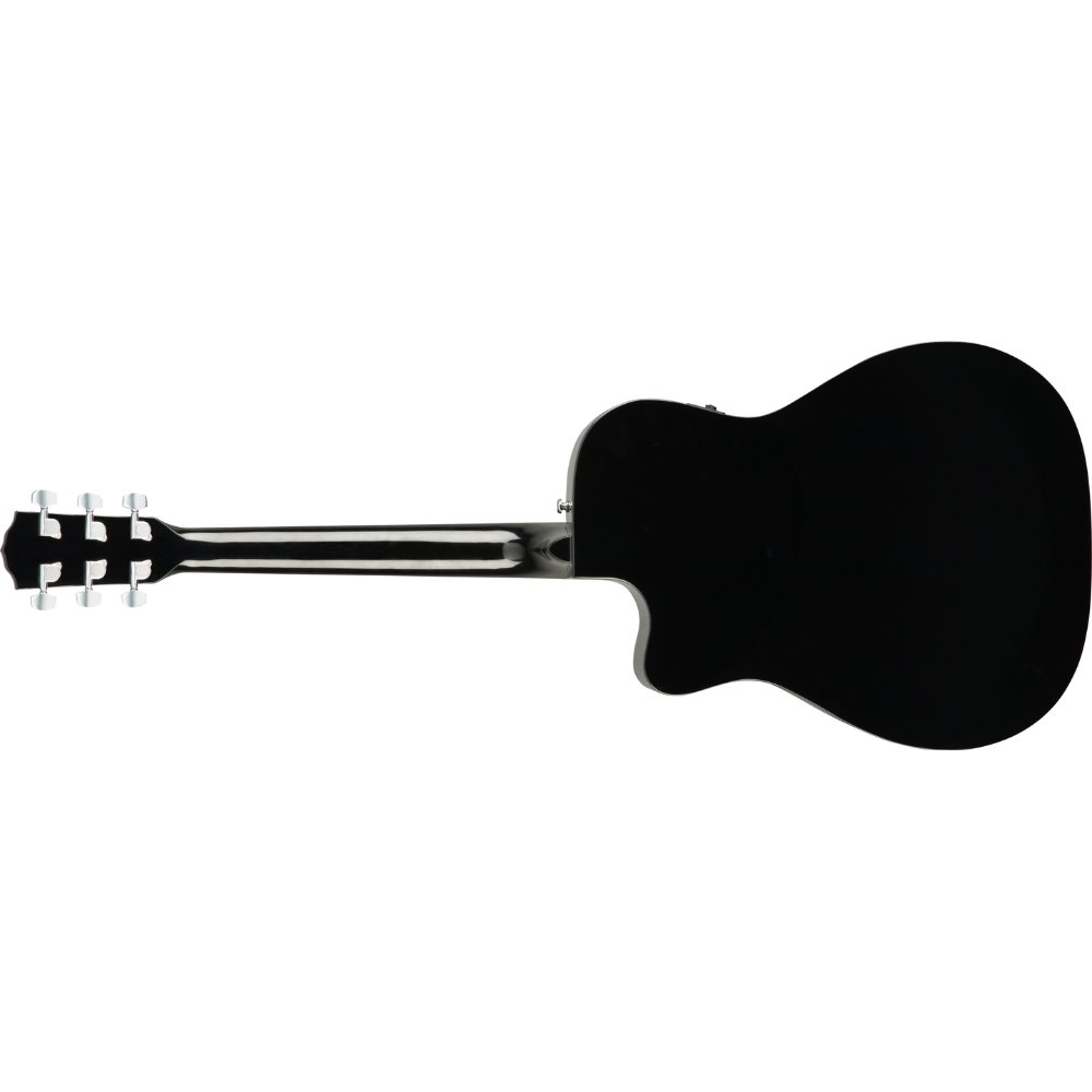 Fender CC-60SCE Concert Acoustic Guitar, Walnut Fingerboard, Black, 0970153006