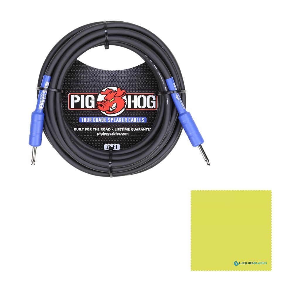 Roland KC-600 4-Channel Stereo Mixing Keyboard Amplifier Bundle with 25ft Pig Hog 9.2mm Speaker Cable & Polishing Cloth – 200-Watt Power, 15" Woofer, Versatile Inputs, Stage-Ready Performance