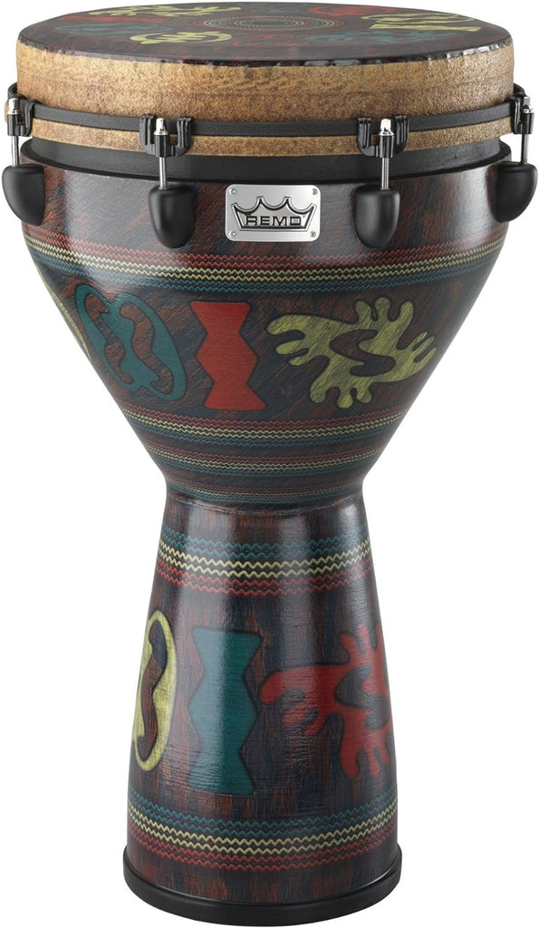 Remo DJ-0014-24 Mondo Djembe Drum - Adinkra, 14