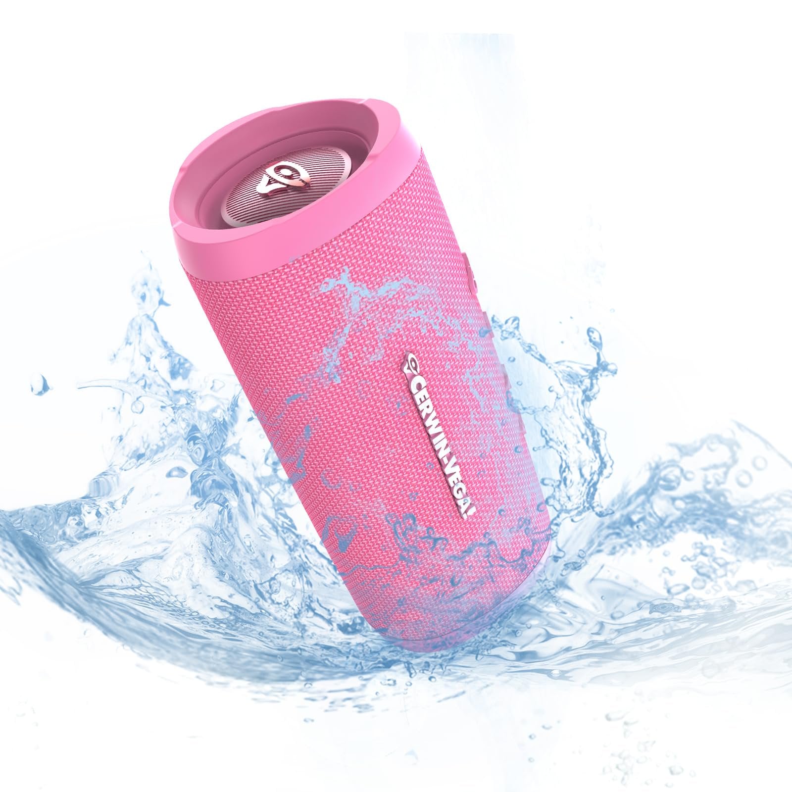 Cerwin-Vega VEGAMINI VMPNK Portable Bluetooth Hand Held Speaker with Strap,Pink