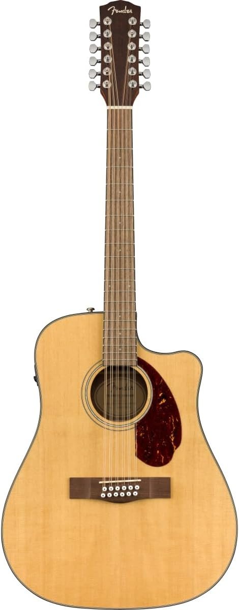 Fender CD-60 Dreadnought Acoustic Guitar V3 with Case, Walnut Fingerboard, Black, 0970110206