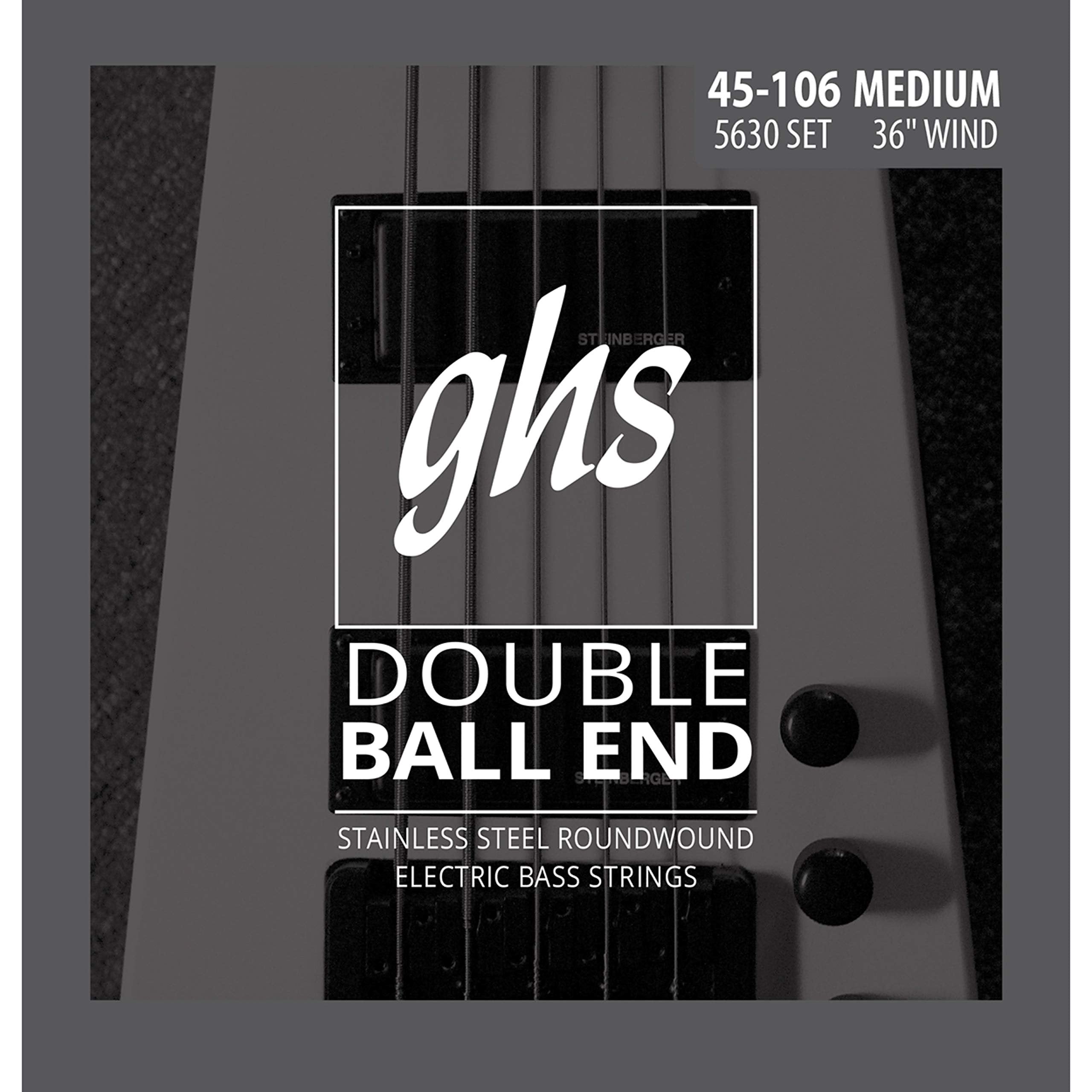 GHS 5630 46-106 Medium Bass Double Ball End String Set