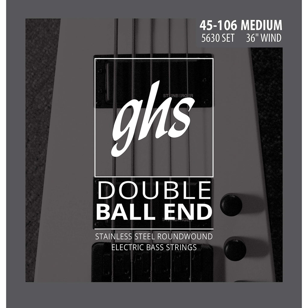 GHS 5630 46-106 Medium Bass Double Ball End String Set