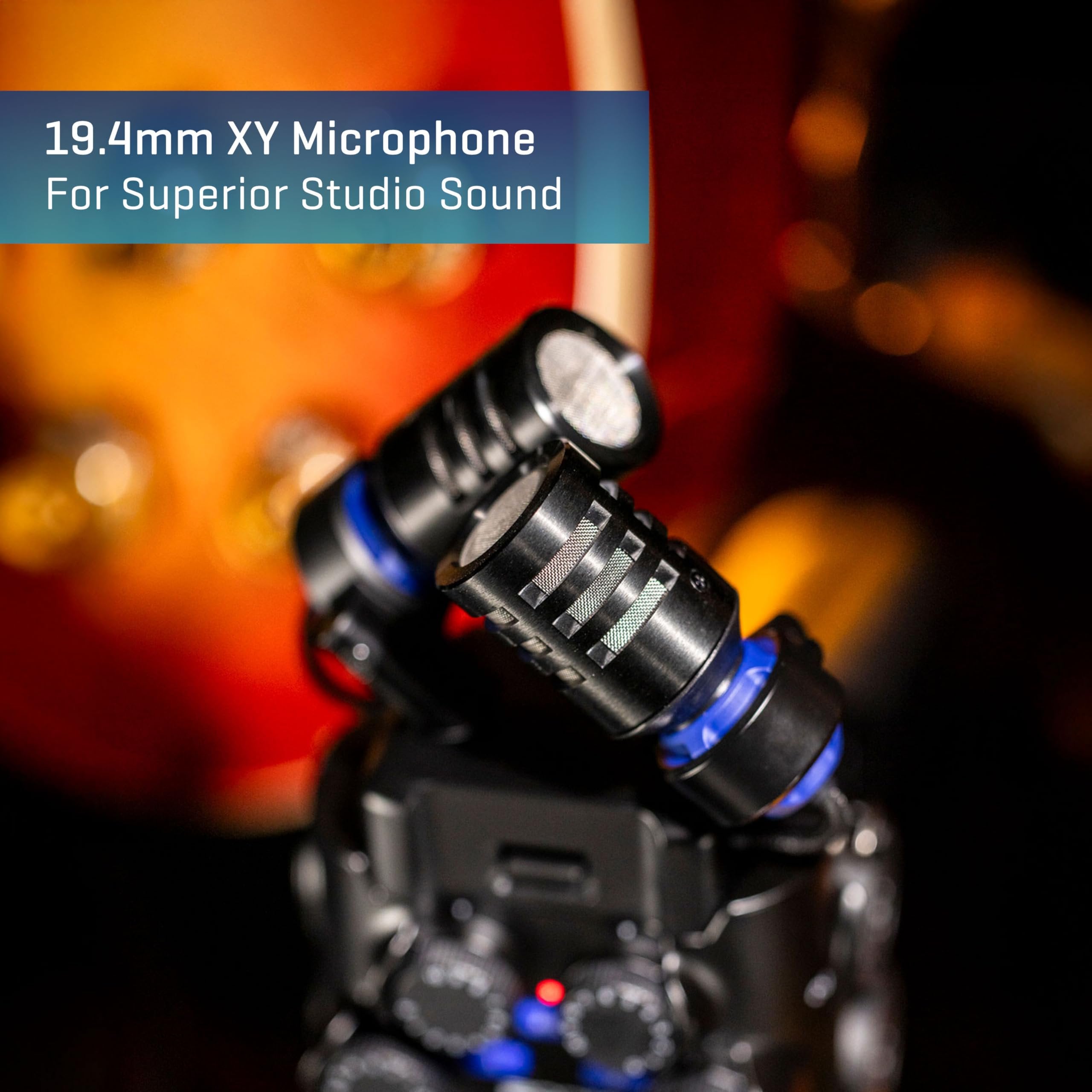 Zoom H6 studio Handheld Recorder for Musicians, Filmmakers & Podcasters with Large Stereo Microphones, 4 Pro Quality Preamps, 8 Tracks of Recording, 32-Bit Float, Gain Knobs, and USB Audio Interface