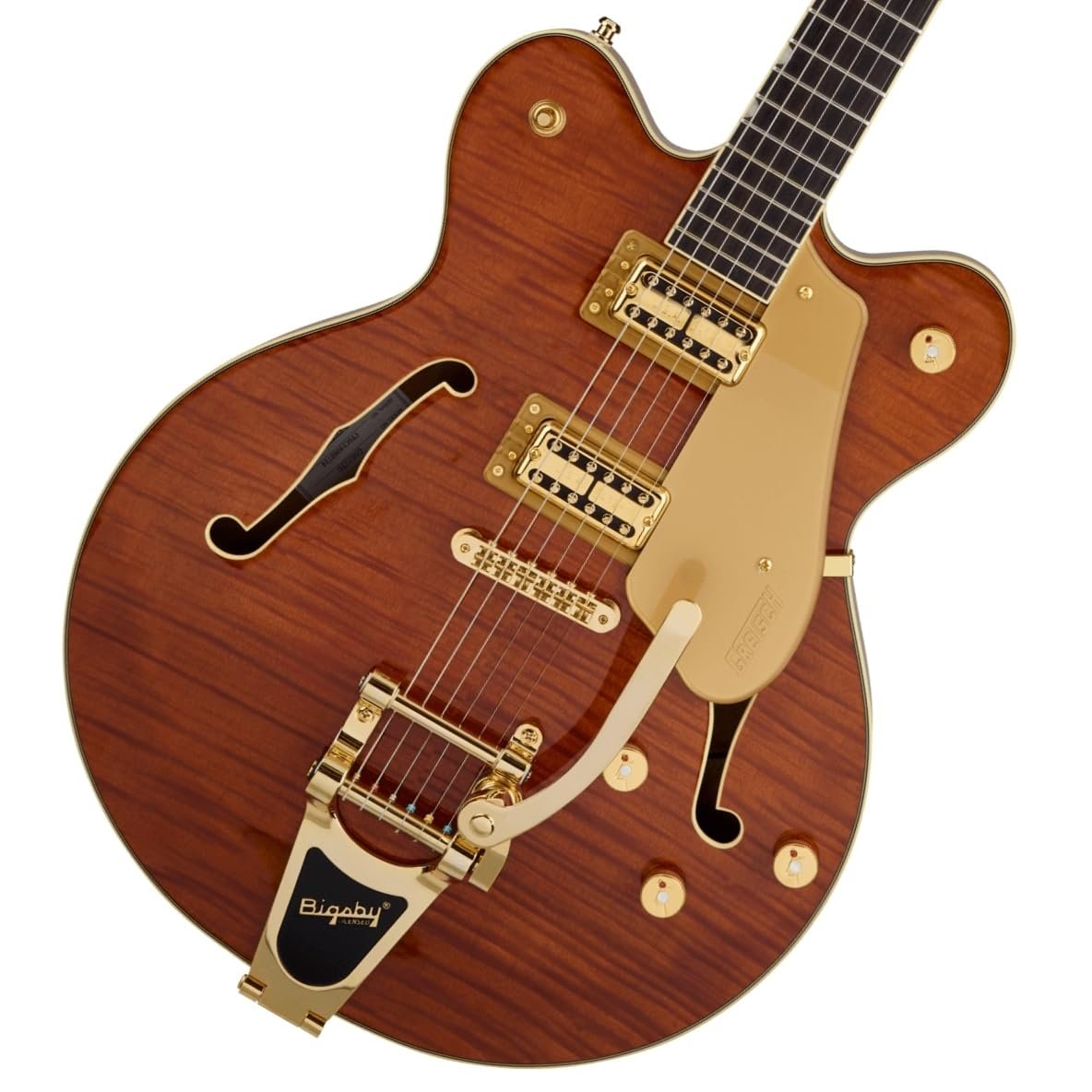 Gretsch LTD Broadkaster Semi-hollowbody Electric Guitar - Roundup Orange Stain