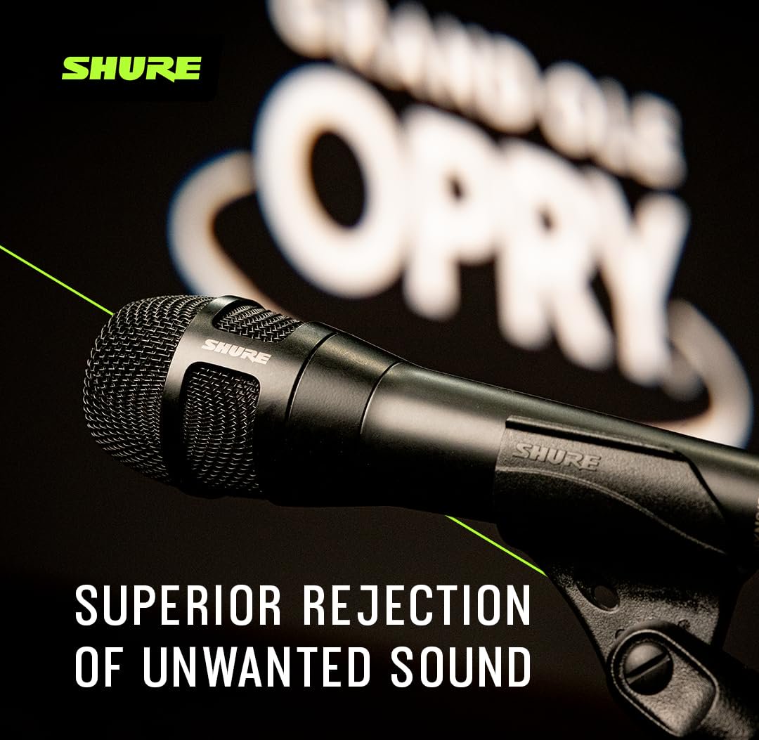 Shure Nexadyne 8/S - SuperCardioid Dynamic Vocal Microphone with Dual-Engine Technology, Focused Sound Capture, Reliability - Ideal for Vocalists Needing Maximum Isolation, Precise Sound Control