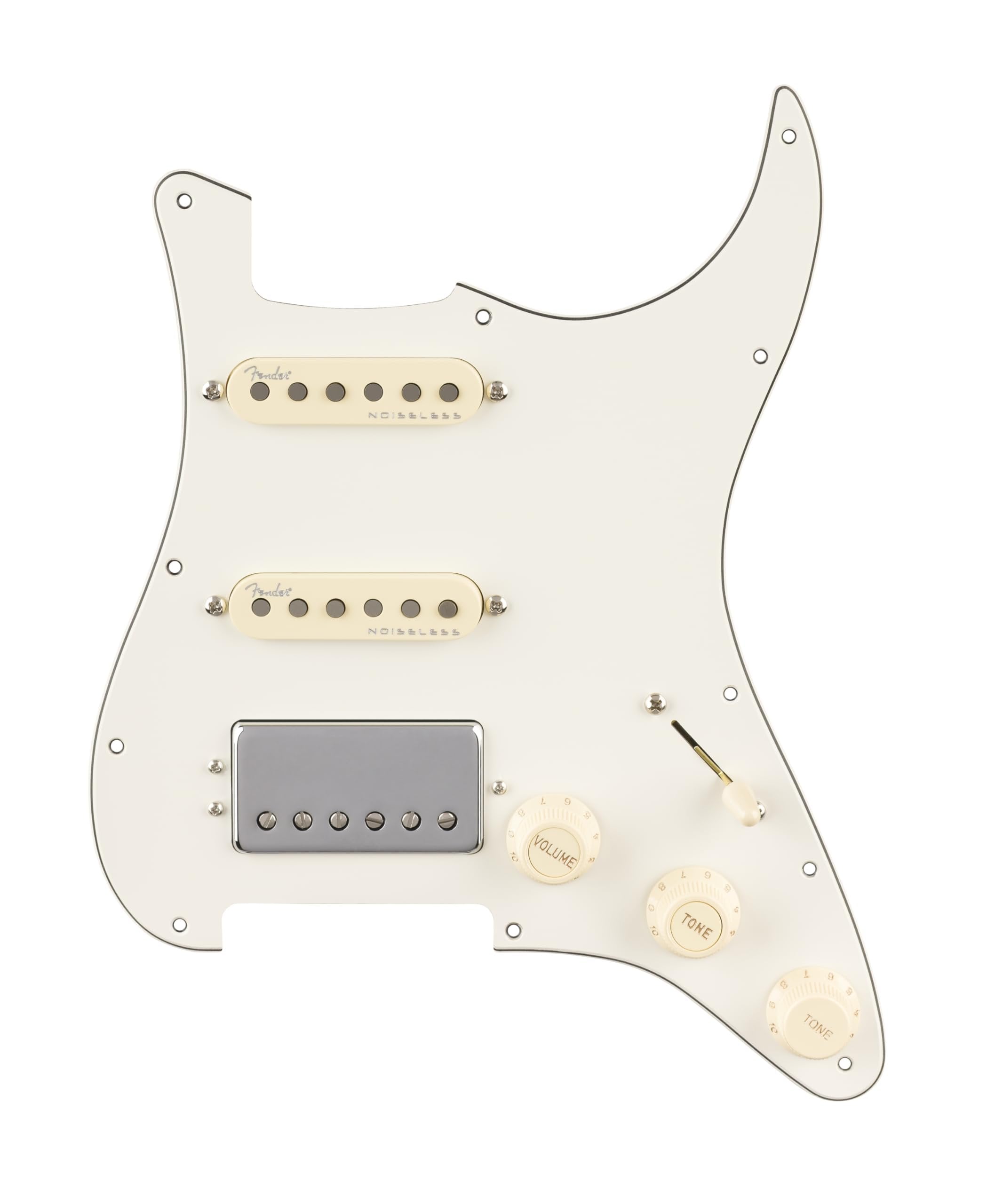 Fender Pre-Wired Strat Pickguard, Quadra Tap/Ultra Noiseless HSS