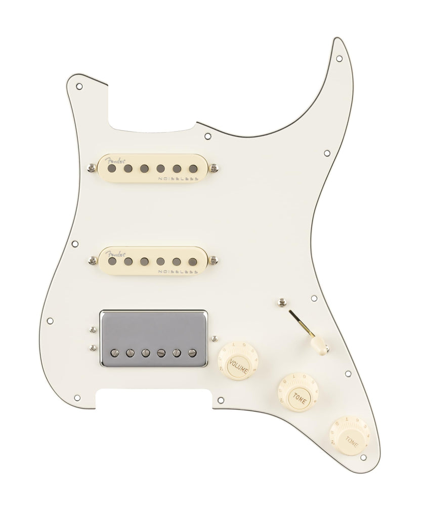 Fender Pre-Wired Strat Pickguard, Quadra Tap/Ultra Noiseless HSS