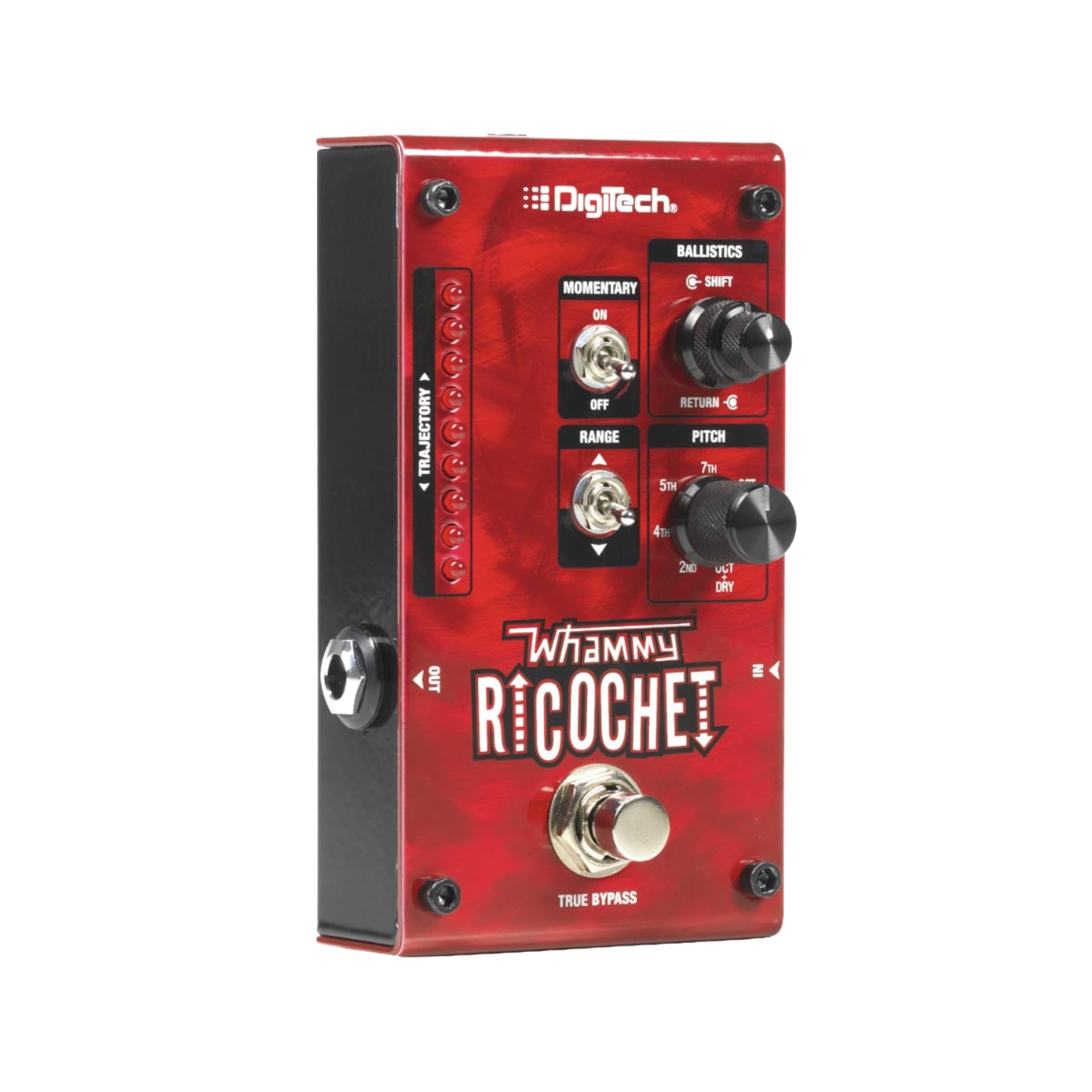 Digitech Mini Guitar Pitch Effect Pedal, Red (WHAMMY RICOCHET)