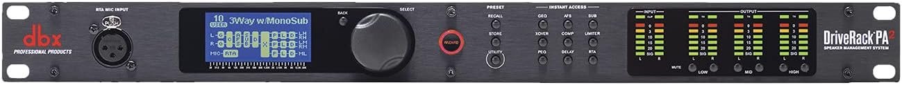 dbx DriveRack PA2 2x6 PA Management Processor with Display and USB