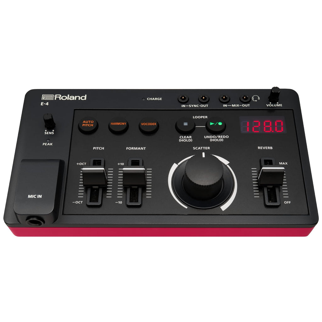 Roland AIRA Compact E-4 VOICE TWEAKER | Vocal Performance Tool with Powerful Voice Transformer Effects | Vocoder | Looper | Harmony | Auto Pitch | MIDI | For Singing & Vocal Artists,Black