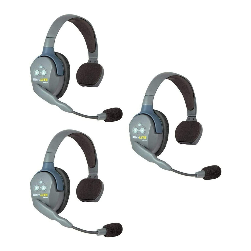 EARTEC UL3S UltraLITE Full Duplex Wireless Headset Communication for 3 Users ...
