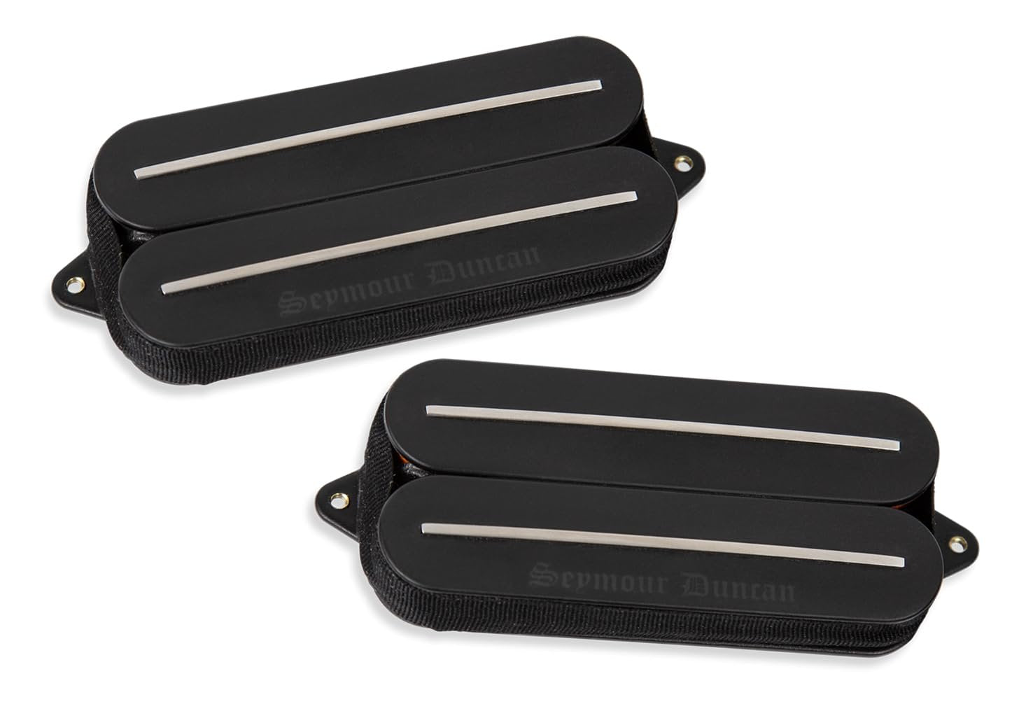 Seymour Duncan Black Winter Rails Humbucker Pickup Set – 7-String, Passive, High-Output, Ceramic Magnets – Black