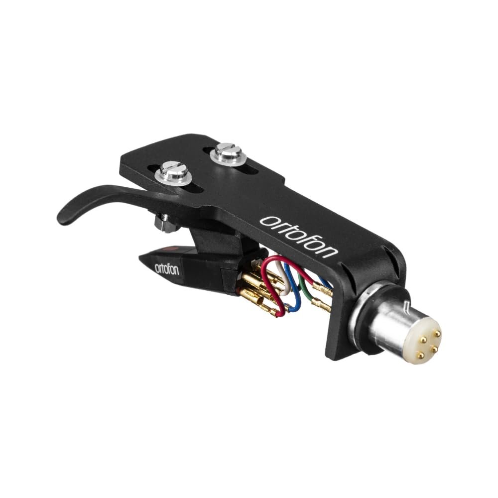 Ortofon OM PRO S Pre-Mounted on SH-4 Black Ortofon Headshell Bundle with Liquid Audio Carbon Fiber Record Brush & Instrument Polishing Cloth