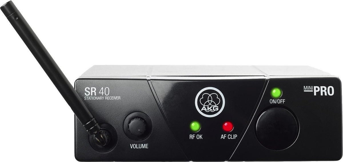 AKG WMS40 MINI Vocal Set Wireless Microphone System with SR40 Receiver & PT40 Mini Transmitter