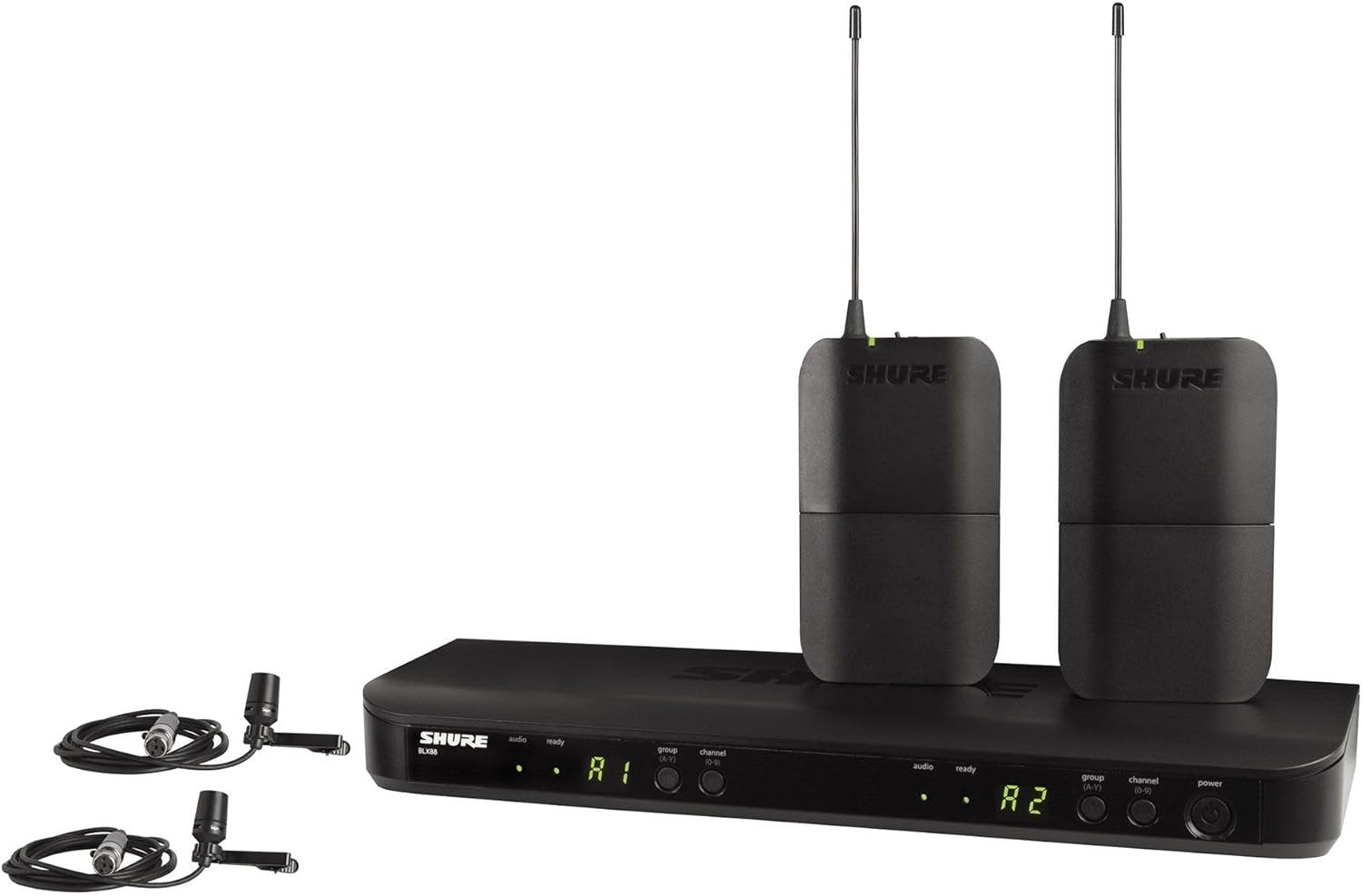 Shure BLX188/CVL Dual-Channel Wireless Lavalier Microphone System