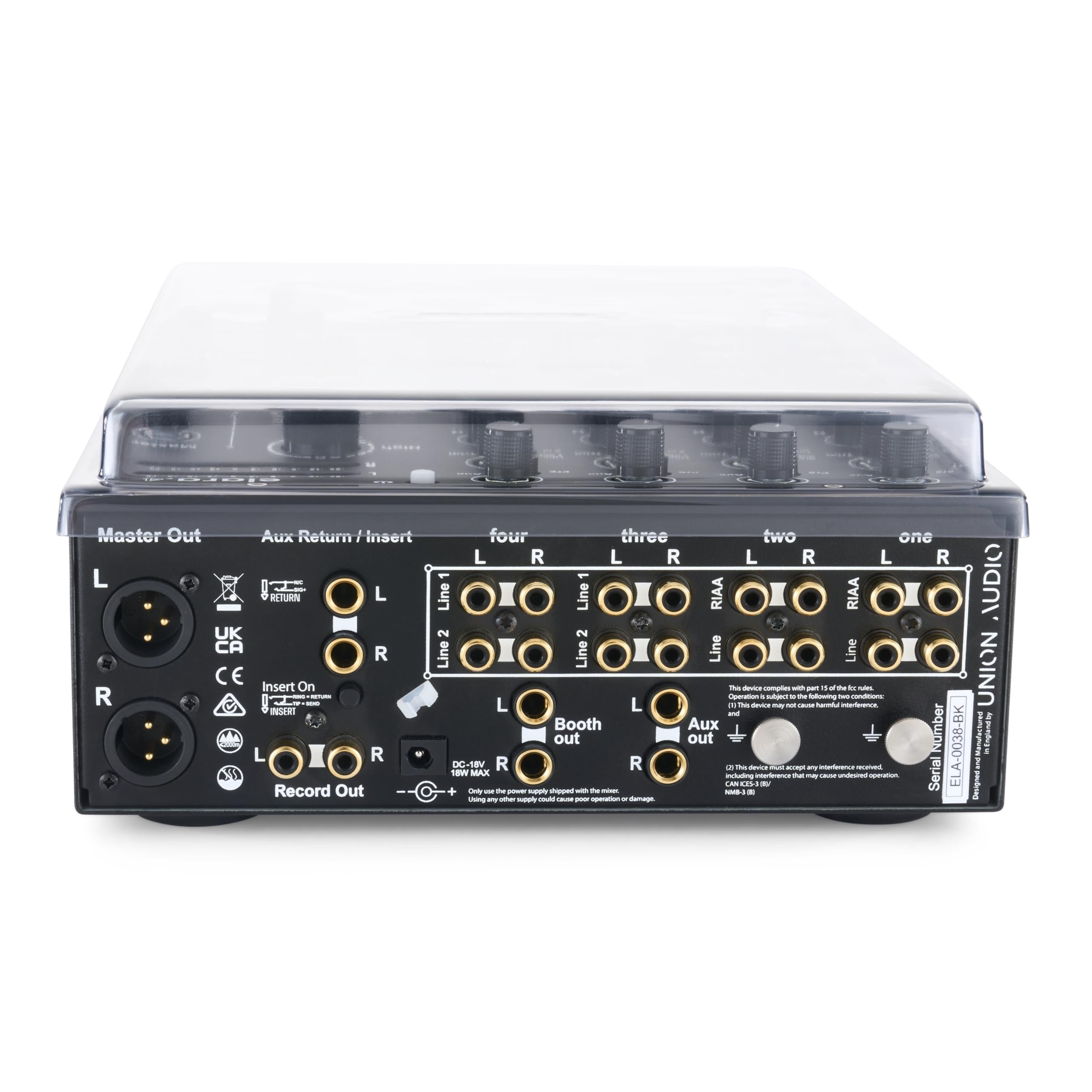 Decksaver Super Strong Polycarbonate Cover Compatible with Union Audio Elara.4