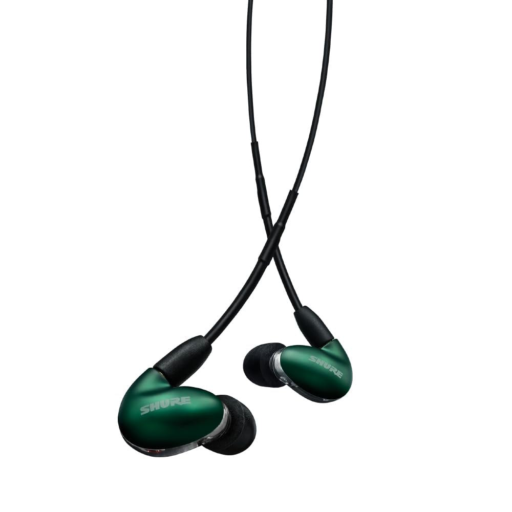 Shure SE846 PRO Gen 2 Wired Sound Isolating Earphones, Secure in-Ear Earbuds, High-End Professional Sound, Hi-Def Four Drivers, Upgraded Sound Filters, Durable Quality, Customizable Frequency - Jade